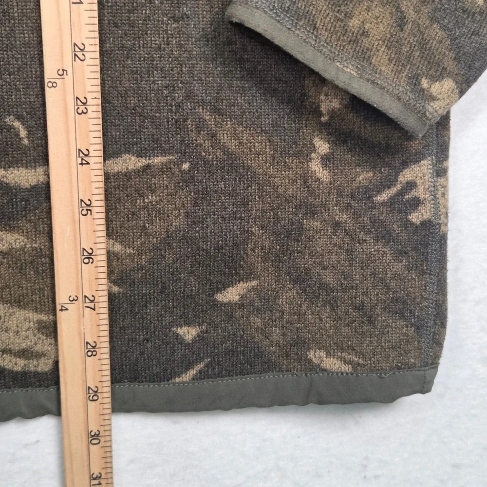 The North Face Fleece Pullover Mens XXL Green Camo 1/4 Zip Gordon Lyons NF0A7WR8
